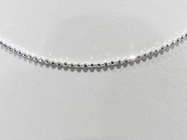 Chaîne en Argent 925 - 40cm- Maille PERLE