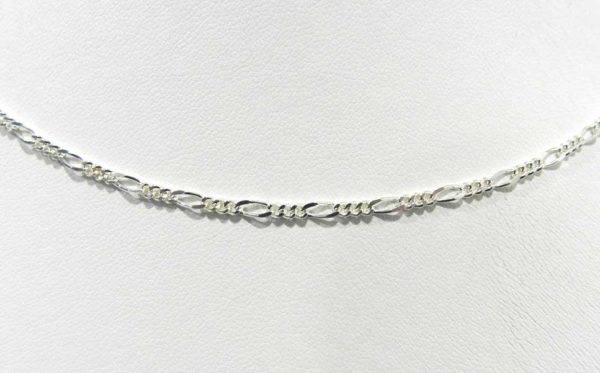 Chaîne en Argent 925 - 40cm- Maille INTERCALEE