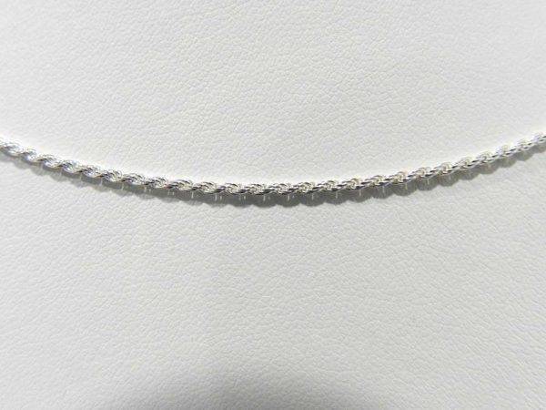 Chaîne en Argent 925 - 50cm- Maille TORSADEE