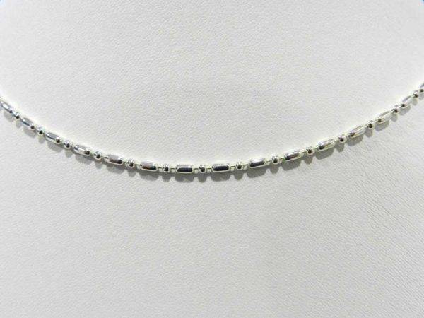 Chaîne en Argent 925 - 40cm - MAILLE BOUCHON