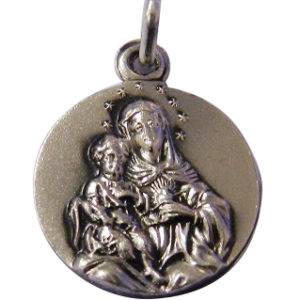 Médaille 17mm en Argent 925 - COEUR IMMACULE DE MARIE