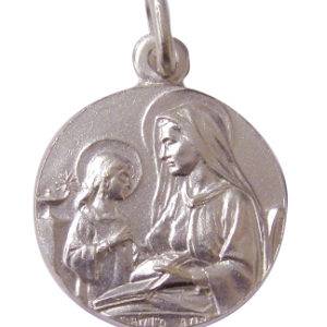 Médaille 17mm en Argent 925 - STE ANNE