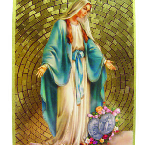 Plaquette Dorée 10x15,5cm - MIRACULEUSE