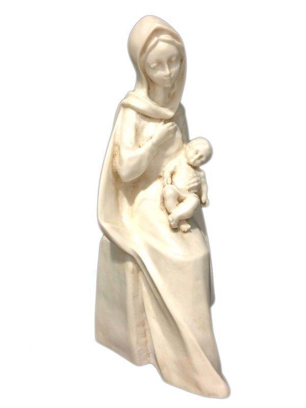 Vierge de Bonté en résine ton IVOIRE 16cm