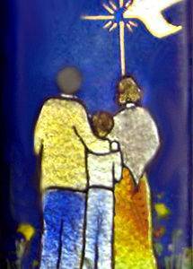 Famille chrétienne 7X4cm - EMAUX DU LIBAN
