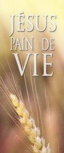 Signet plastifié avec médaille- JESUS PAIN DE VIE