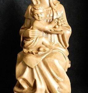 Vierge aux raisins assise résine 18cm TON BOIS