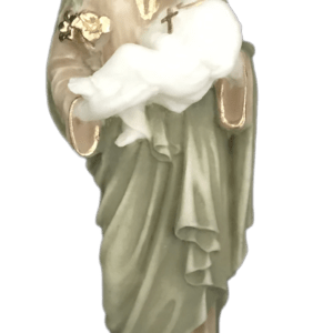 St Joseph- Statue en albâtre 14cm -Couleur
