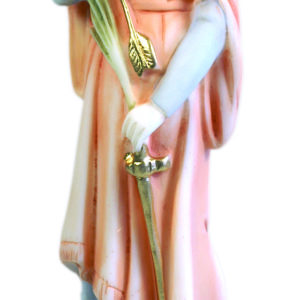 Ste Philomène - Statue en albâtre 22cm -Couleur