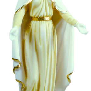 ND de Fourvière - Statue en albâtre 25cm -Blanche