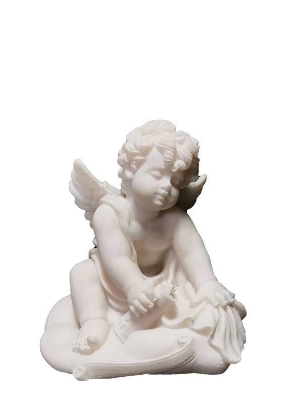 Statue en albâtre 10x11cm - ANGE