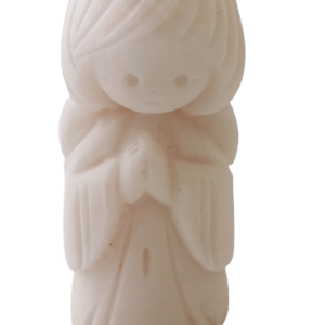 Ange Gardien Garçon -Statue en albâtre 4,5cm + TULLE