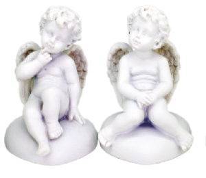 Statue en Résine 7,5cm - BOITE DE 12 ANGES SUR COEUR