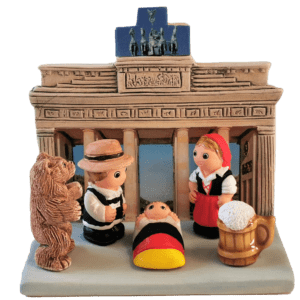 CRECHE en céramique BLOC 8x7cm- ALLEMAGNE