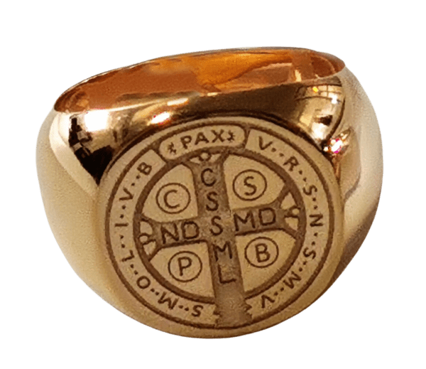 Bague en Plaqué Or Taille 62 - SAINT BENOÎT