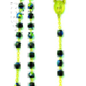 Chapelet Perles Cristal Sur Chaine Dorée - VERT