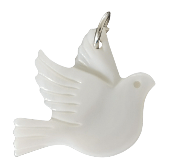 Pendentif en Nacre 26 mm - COLOMBE