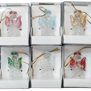 Anges en Verre 4,5cm Couleurs Assorties