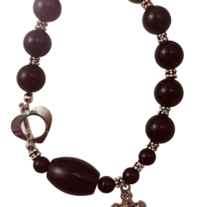 Bracelet pierre véritable sur Chaîne Argentée