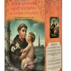 1 étui de 12 bâtons d'Encens - St Antoine - Miel de Rose