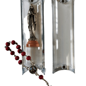 Coffret Statue + Dizainier - NOTRE DAME DE LOURDES
