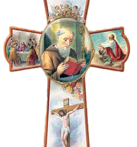 Croix en Bois 10x15cm - ST Benoît