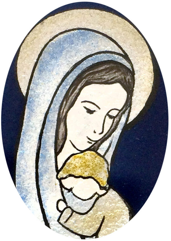 Amour filial 6,4X4,4cm - EMAUX DU LIBAN
