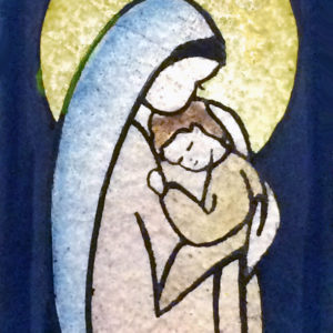 Vierge de la bonté sans fleur 7X4cm - EMAUX DU LIBAN