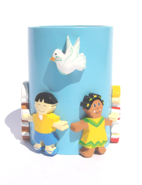 Pot à Crayon Enfants du Monde D5xHT8.5cm