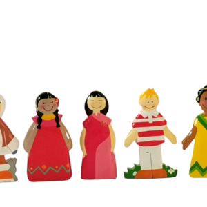 Cinq enfants du monde 8cm