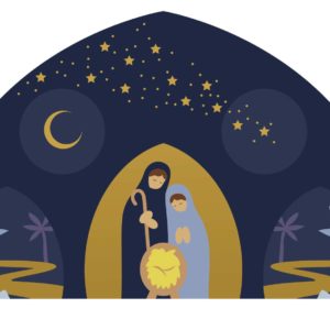 Calendrier de l'Avent Nuit étoilée 22x13cm