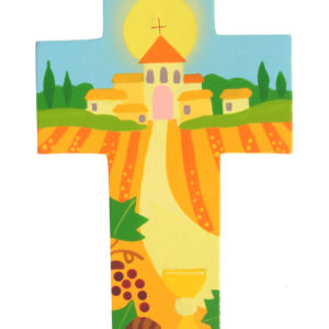 Croix Pain et vin 14x9cm