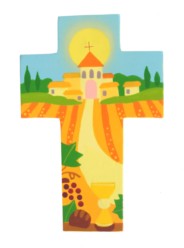Croix Pain et vin 14x9cm
