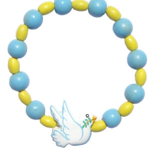 Bracelet Colombe Bleu Environ 5cm