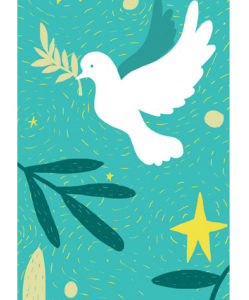 Signet Plastifié 18.5x4.5cm Spiritus + Prières Français/Anglais