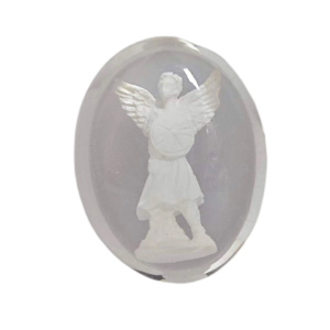 Saint Michel en Résine Transparent 3,8x3cm