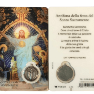 Carte-prière -Montmartre - SACRE-COEUR - ITALIEN