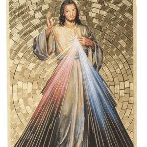 Plaquette Dorée 10x15,5cm - CHRIST MISERICORDIEUX