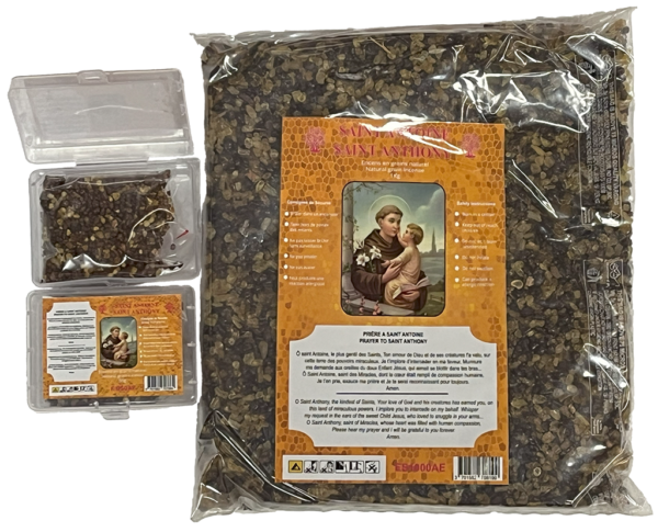 Encens en Grains Saint Antoine - Boite transparente de 50gr