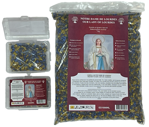 Encens en Grains Lourdes - Boite transparente de 50gr