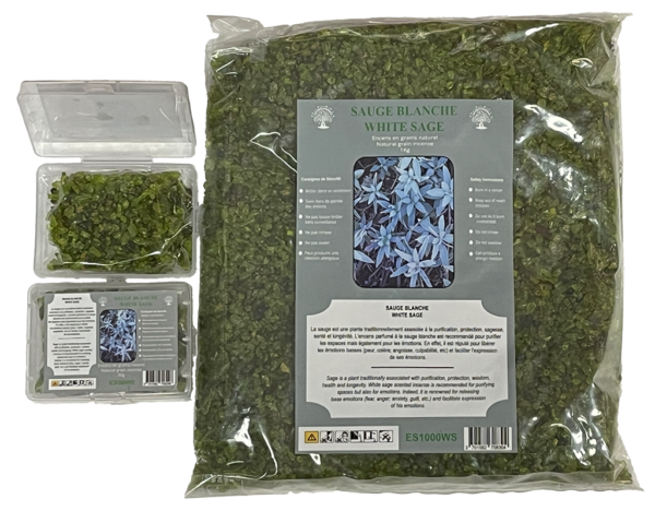 Encens en Grains Sauge Blanche - Sachet de 1 Kilo
