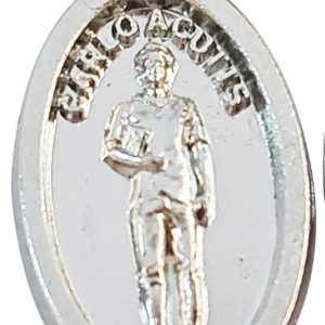 Médaille Ovale 19mm en Métal Argenté - CARLO ACUTIS