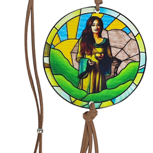 Pendentif pour voiture Acrylique D88mm - MARIE MADELEINE