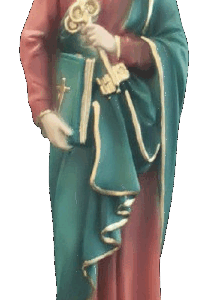 Saint Pierre résine 30 cm- POLYCHROME